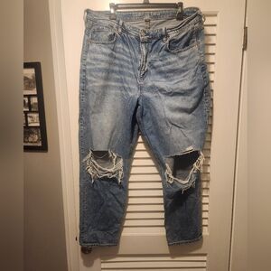 American Eagle stigrid mom jeans size 18